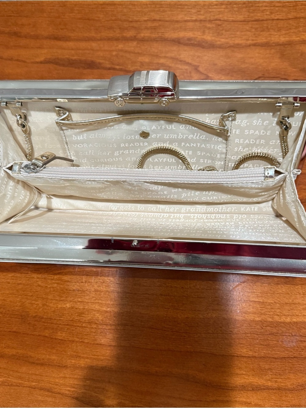 Kate Spade Clutch "Off We Go" California License Plate Clutch Collector’s Item - Picture 8 of 12